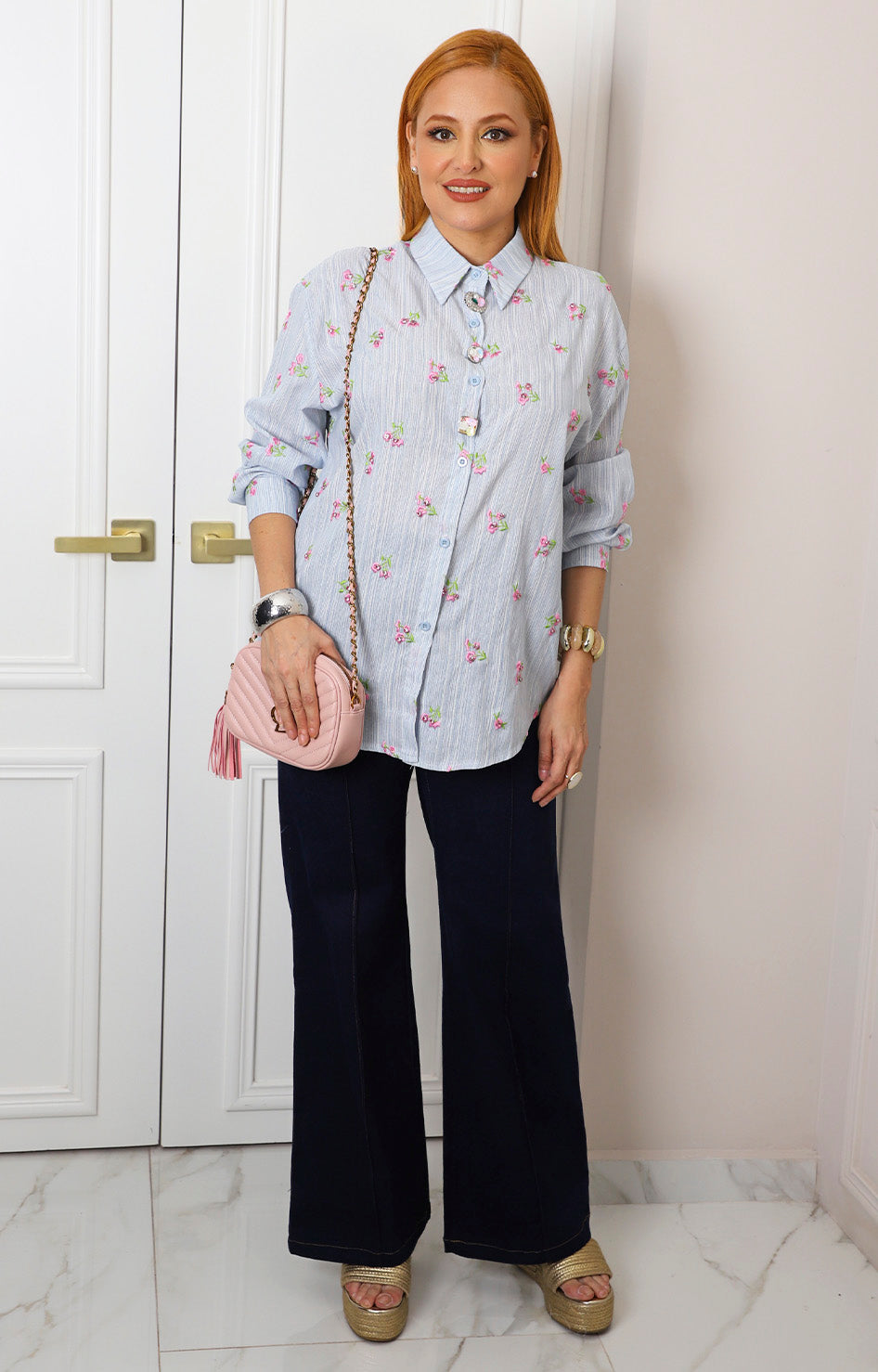 Blusa camisera floral