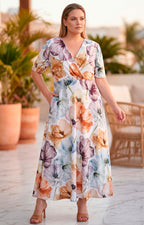 Vestido estampado - VESTIDO LARGO CURVY Boutiquemirel 