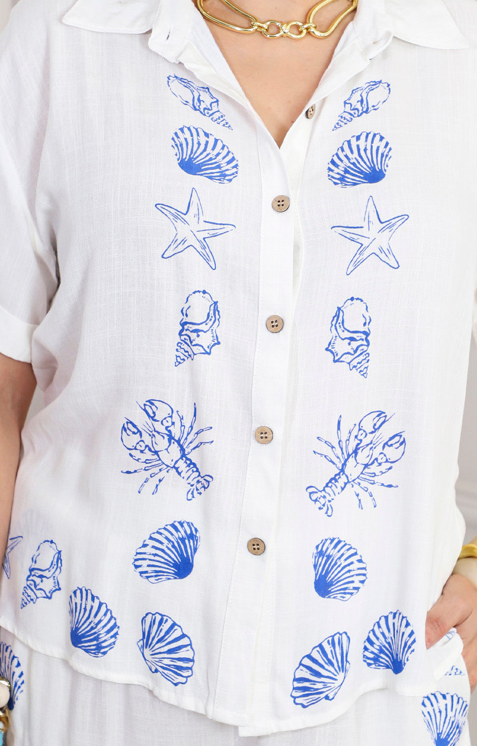 Conjunto con estampado costero