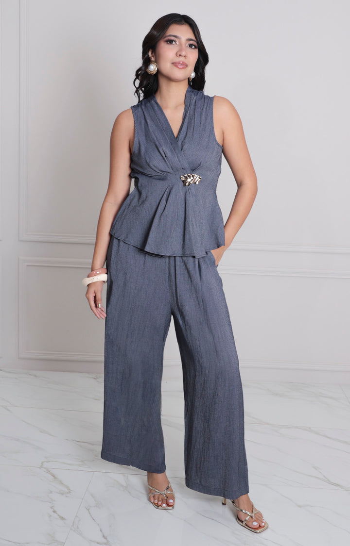 Conjunto liso con hebilla dorada - CONJUNTO REGULAR Boutiquemirel 