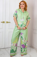 Conjunto verde estampado