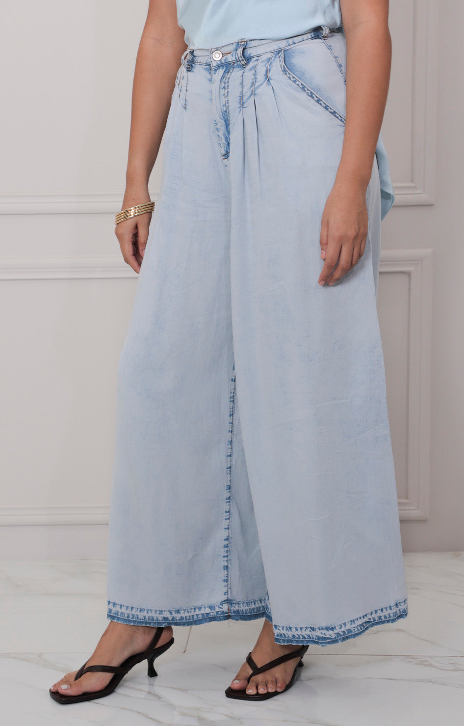 Pantalòn de mezclilla amplio - PANTALON MEZCLILLA REGULAR Boutiquemirel 