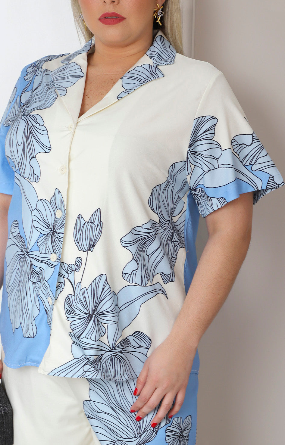 Conjunto estampado floral de dos piezas