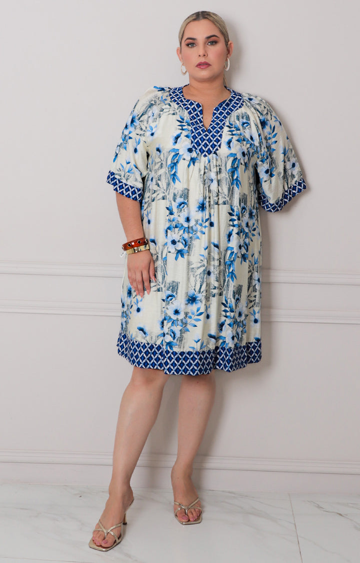 Vestido verde estampado - VESTIDO CORTO CURVY Boutiquemirel 