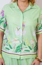 Conjunto verde estampado