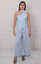 Blusa asimètrica azul - BLUSAS REGULAR Boutiquemirel 