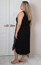 Vestido con bordado floral