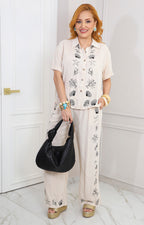 Conjunto con estampado costero