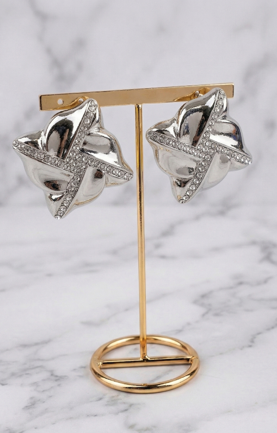 Aretes Plata con Brillo - ARETE Boutiquemirel 