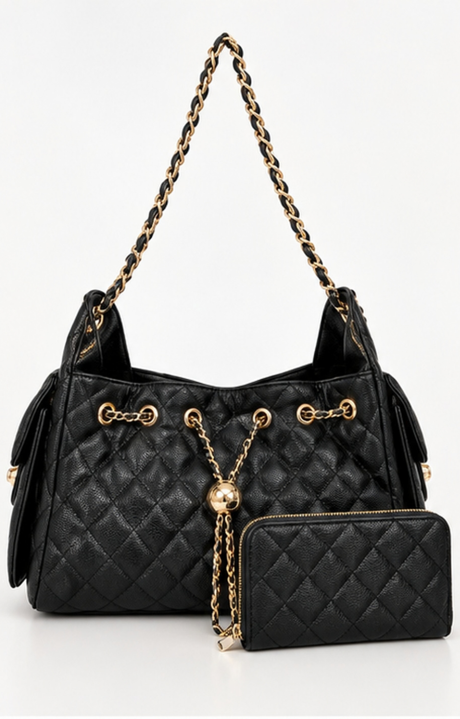 Bolsa acolchada con cadena
