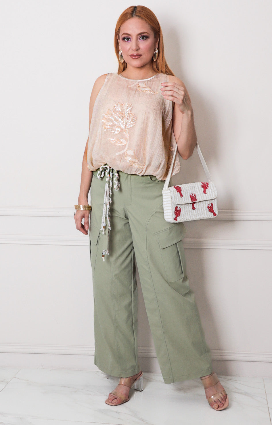 Pantalòn verde con lazo - PANTALON REGULAR Boutiquemirel 