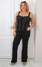 Pantalón de mezclilla negro