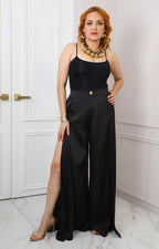 Panty blusa negra de tirantes