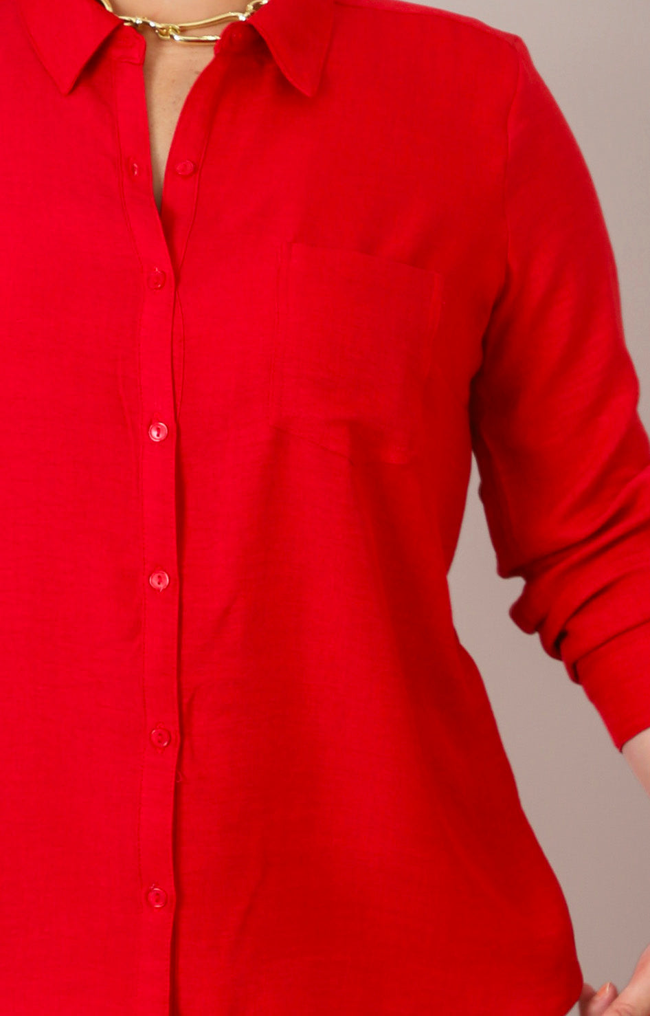 Blusa camisera con bolsillos
