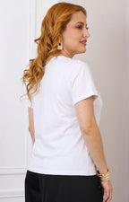 Blusa con flor 3D
