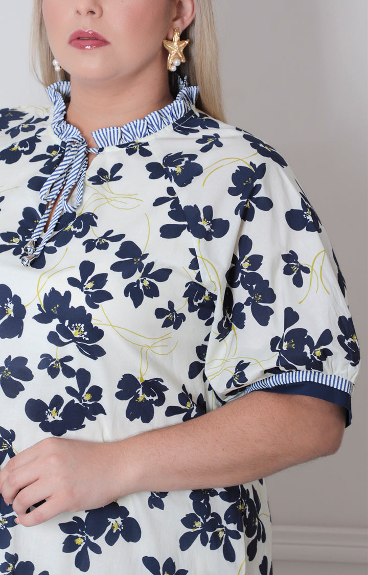 V*3-26*SHE+SKY*PST1071*AZUL MARINO - VESTIDO CORTO CURVY Boutiquemirel 