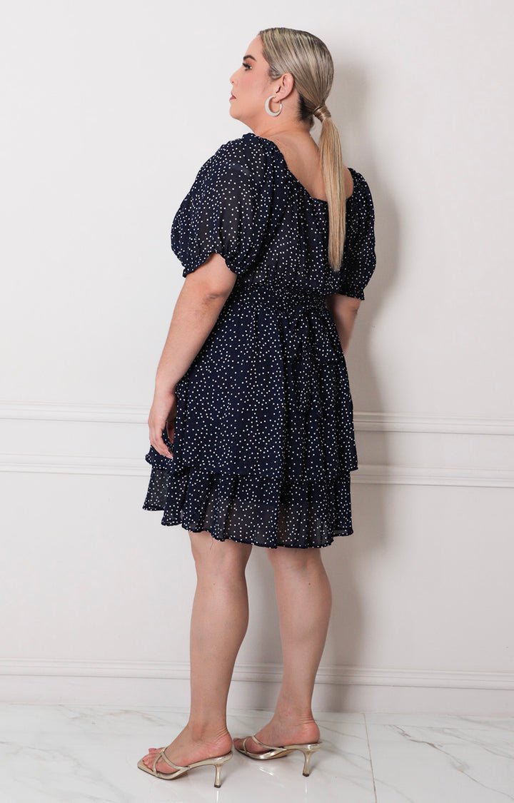 Vestido corto polka dot - VESTIDO CORTO CURVY Boutiquemirel 