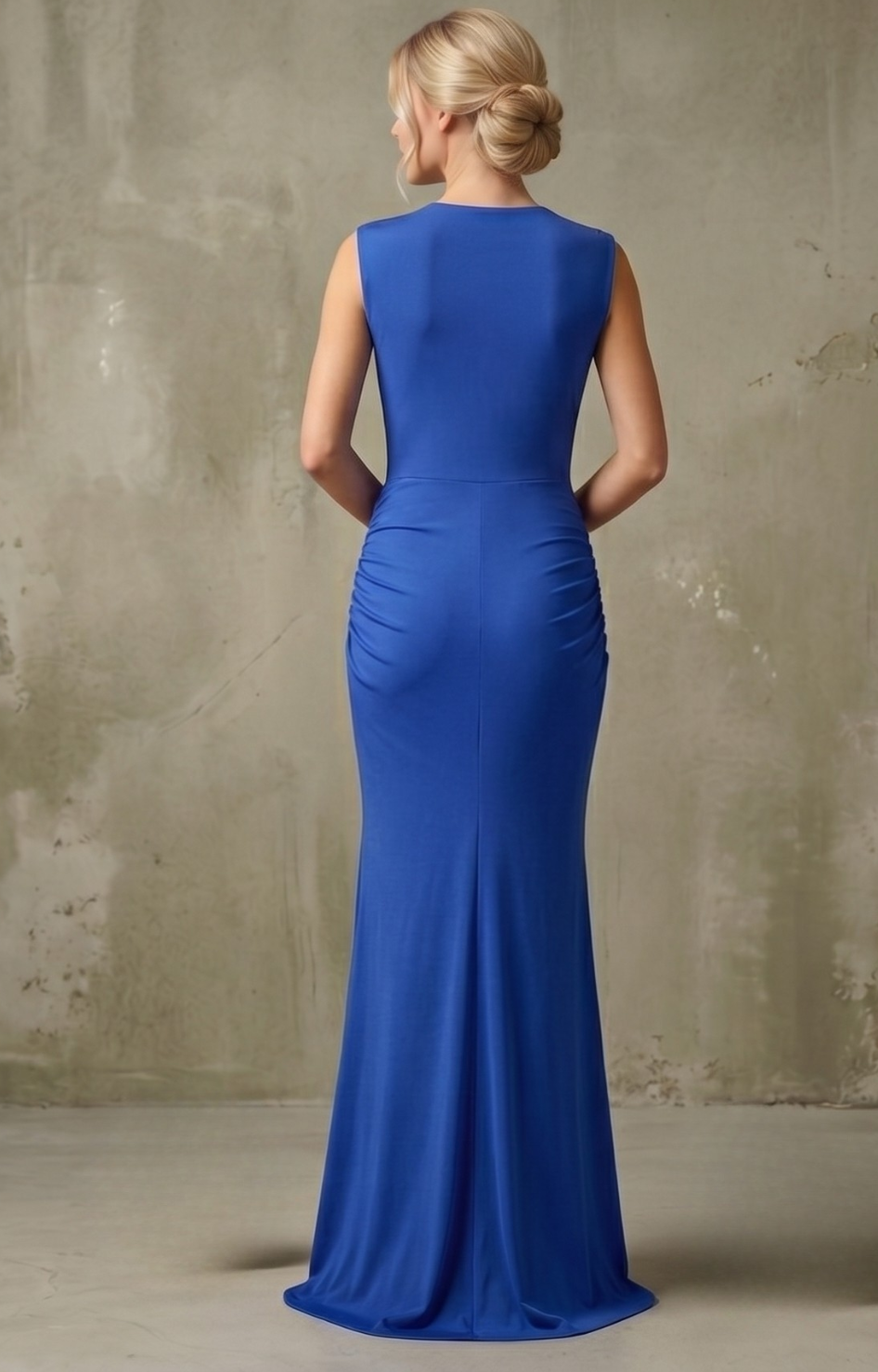 Vestido azul rey