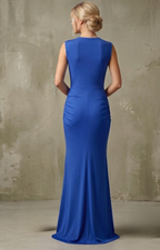 Vestido azul rey