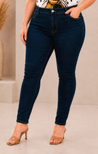 Pantalón de mezclilla obscura - PANTALON MEZCLILLA CURVY Boutiquemirel 