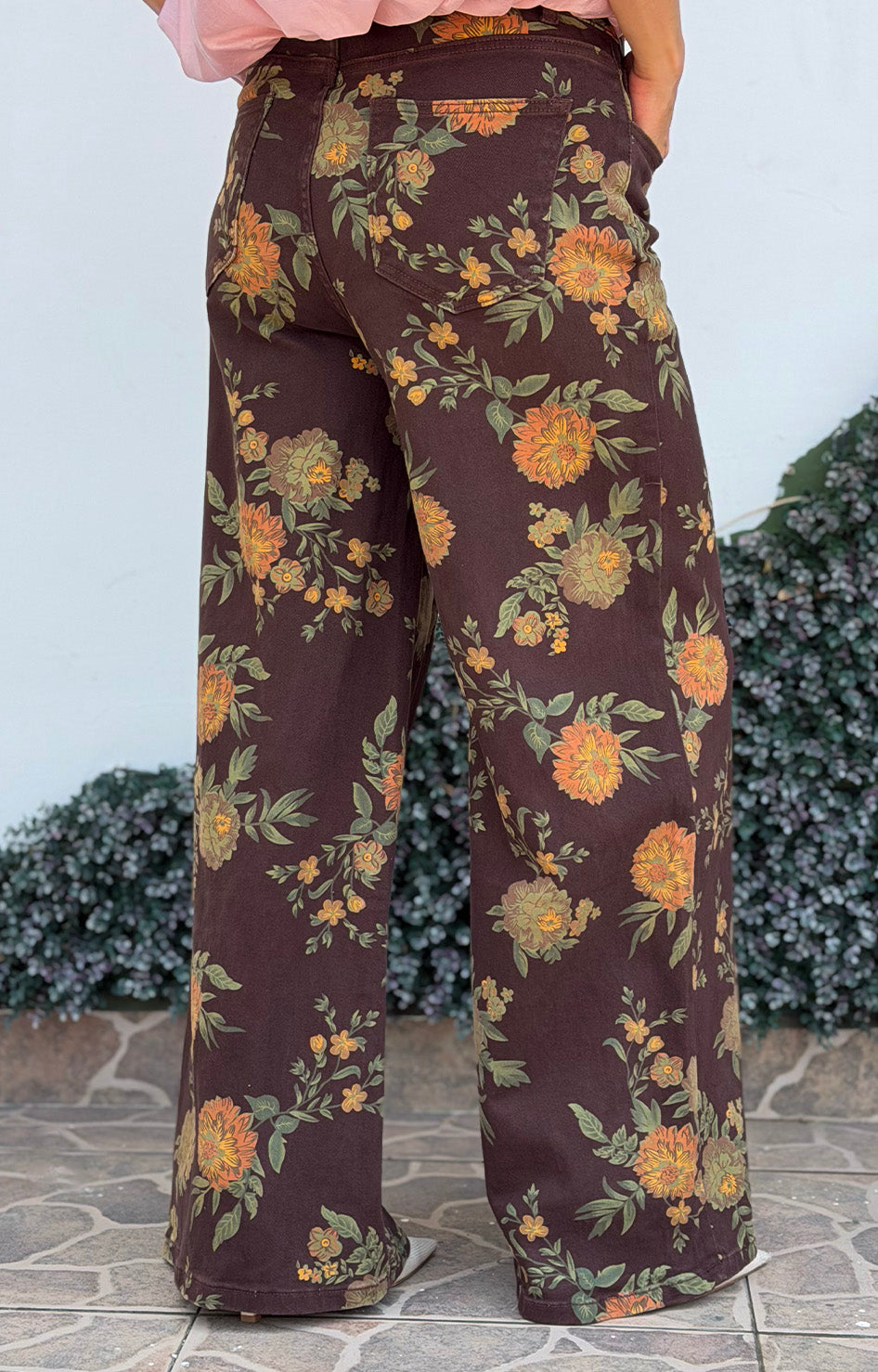 Pantalón café estampado - PANTALON REGULAR Boutiquemirel 