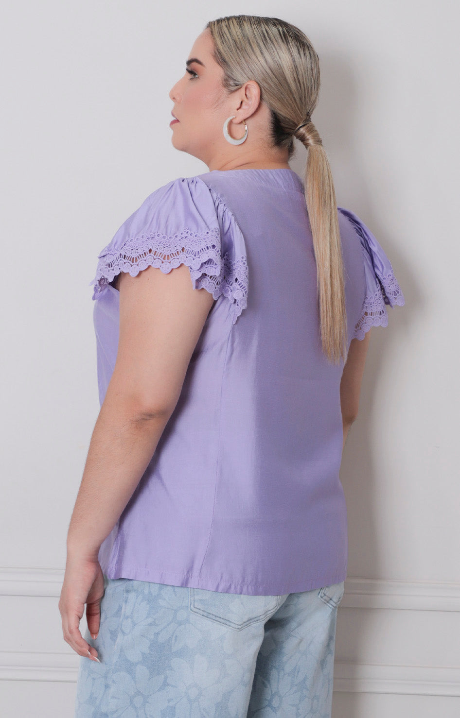 B*3-26*IRE*R8330*LILA - BLUSAS CURVY Boutiquemirel 