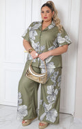 Conjunto estampado floral de dos piezas