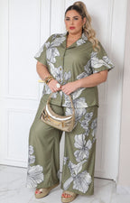 Conjunto estampado floral de dos piezas