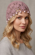 Sombrero Croché con Detalles de Pompones - SOMBREROS Boutiquemirel 