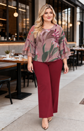 Conjunto vino flower