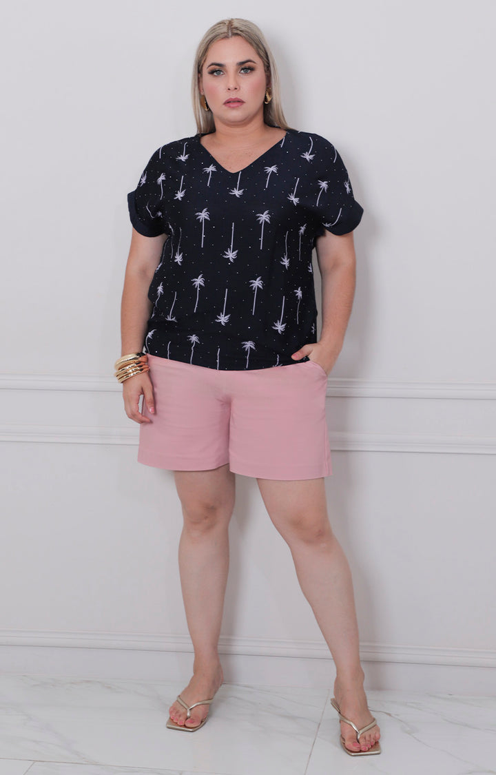 Blusa estampada con mangas - BLUSAS CURVY Boutiquemirel 