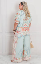 Conjunto azul estampado