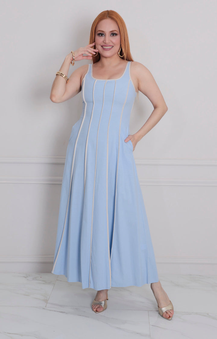 Vestido largo de tirantes - VESTIDO LARGO REGULAR Boutiquemirel 
