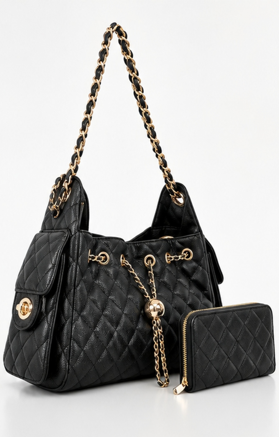 Bolsa acolchada con cadena