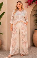 Conjunto rosa estampado - CONJUNTO CURVY Boutiquemirel 