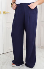 Pantalón azul marino recto