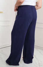 Pantalón azul marino recto