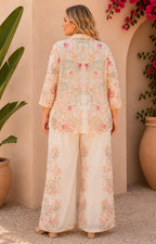 Conjunto rosa estampado - CONJUNTO CURVY Boutiquemirel 