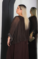 Blusa de seda con brillos