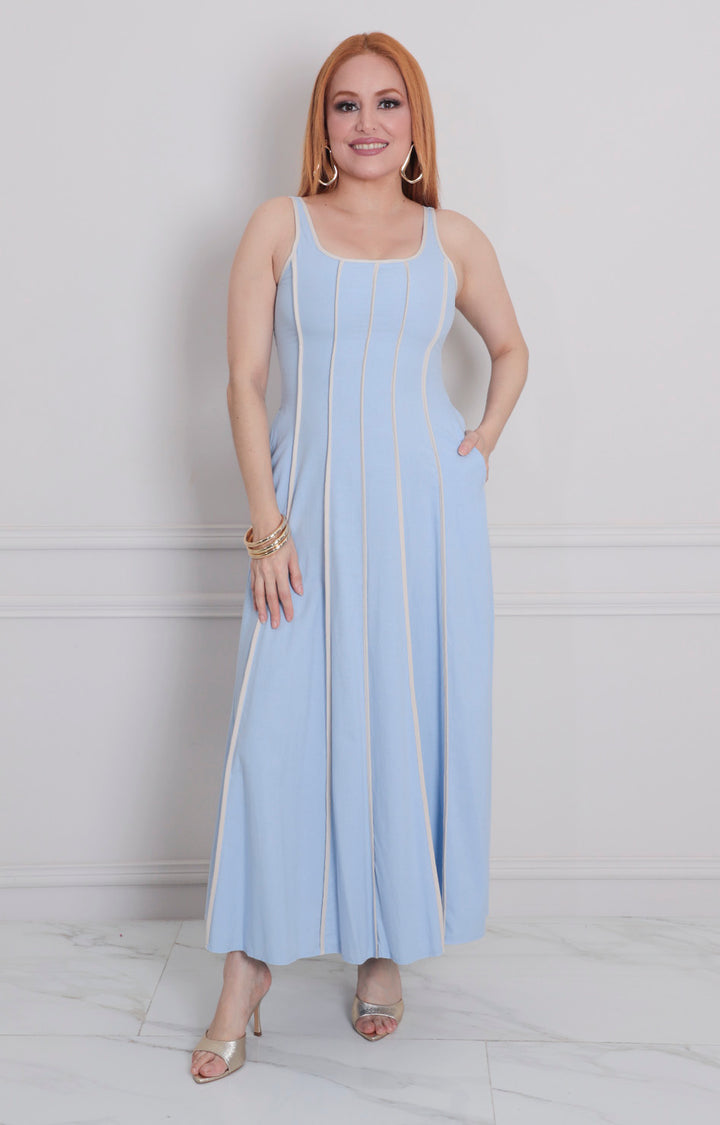 Vestido largo de tirantes - VESTIDO LARGO REGULAR Boutiquemirel 