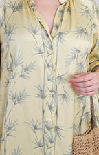Vestido satinado camisero