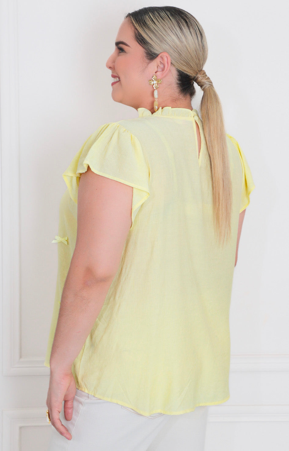 Blusa con moños - BLUSAS CURVY Boutiquemirel 