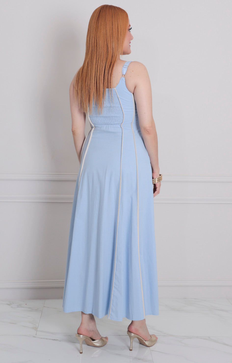 Vestido largo de tirantes - VESTIDO LARGO REGULAR Boutiquemirel 