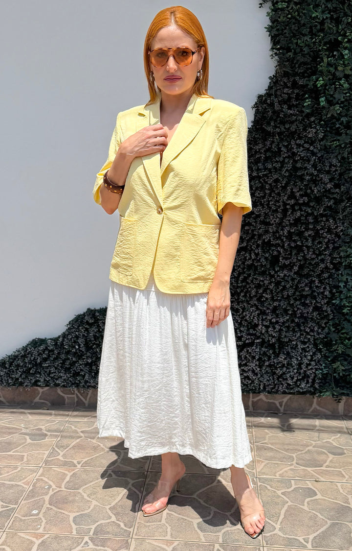 Blazer ligero amarillo - SACOS REGULAR Boutiquemirel 