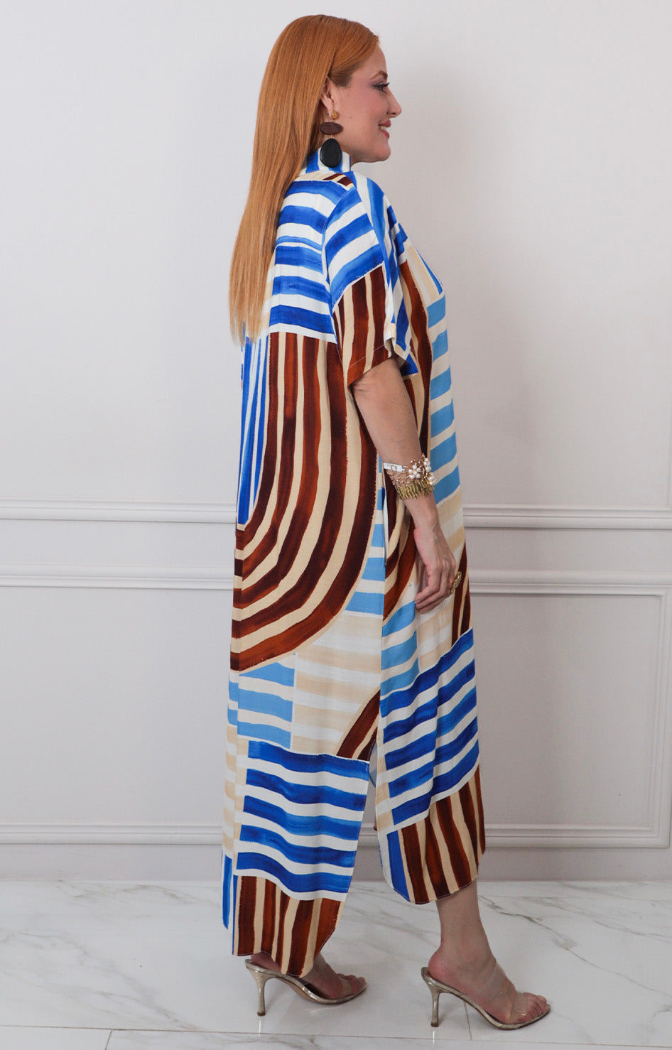 V*4-26*ENTRO*D30402*AZUL ESTAMPADO - VESTIDO LARGO REGULAR Boutiquemirel 