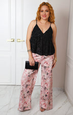 Blusa con escote en V y lentejuelas
