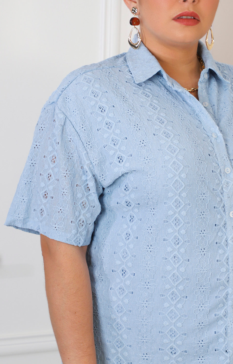 Conjunto azul con diseño 3D