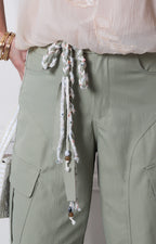 Pantalòn verde con lazo - PANTALON REGULAR Boutiquemirel 