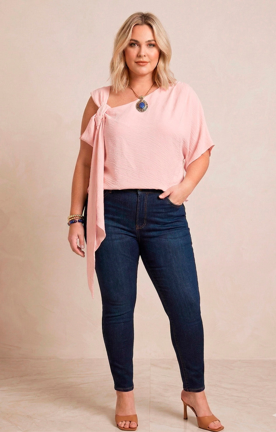 B*2-26*LIDELE*BAM218*AMARILLO - BLUSAS CURVY Boutiquemirel 