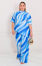 Conjunto azul estampado - CONJUNTO CURVY Boutiquemirel 